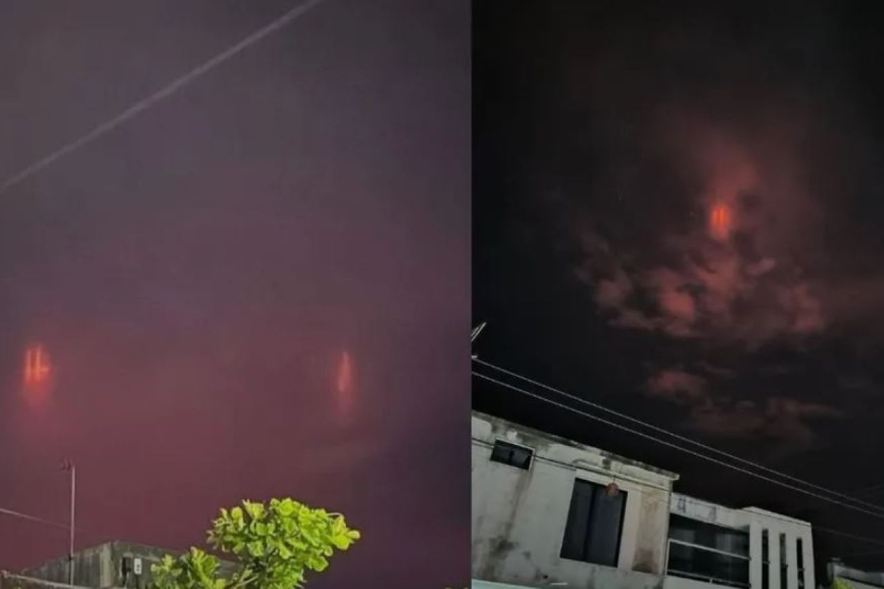 Luces rojas en el cielo causan terror; aseguran que son extraterrestres