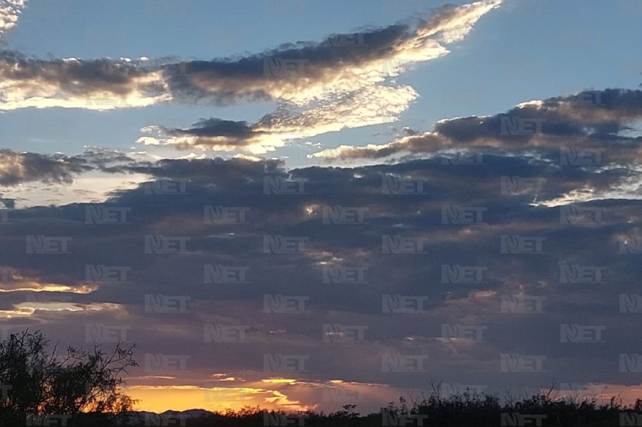 Así fue el atardecer desde el desierto