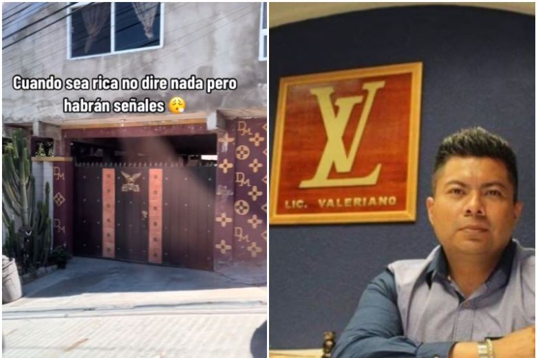 Casa pintada con logos de Louis Vuitton se vuelve viral en redes