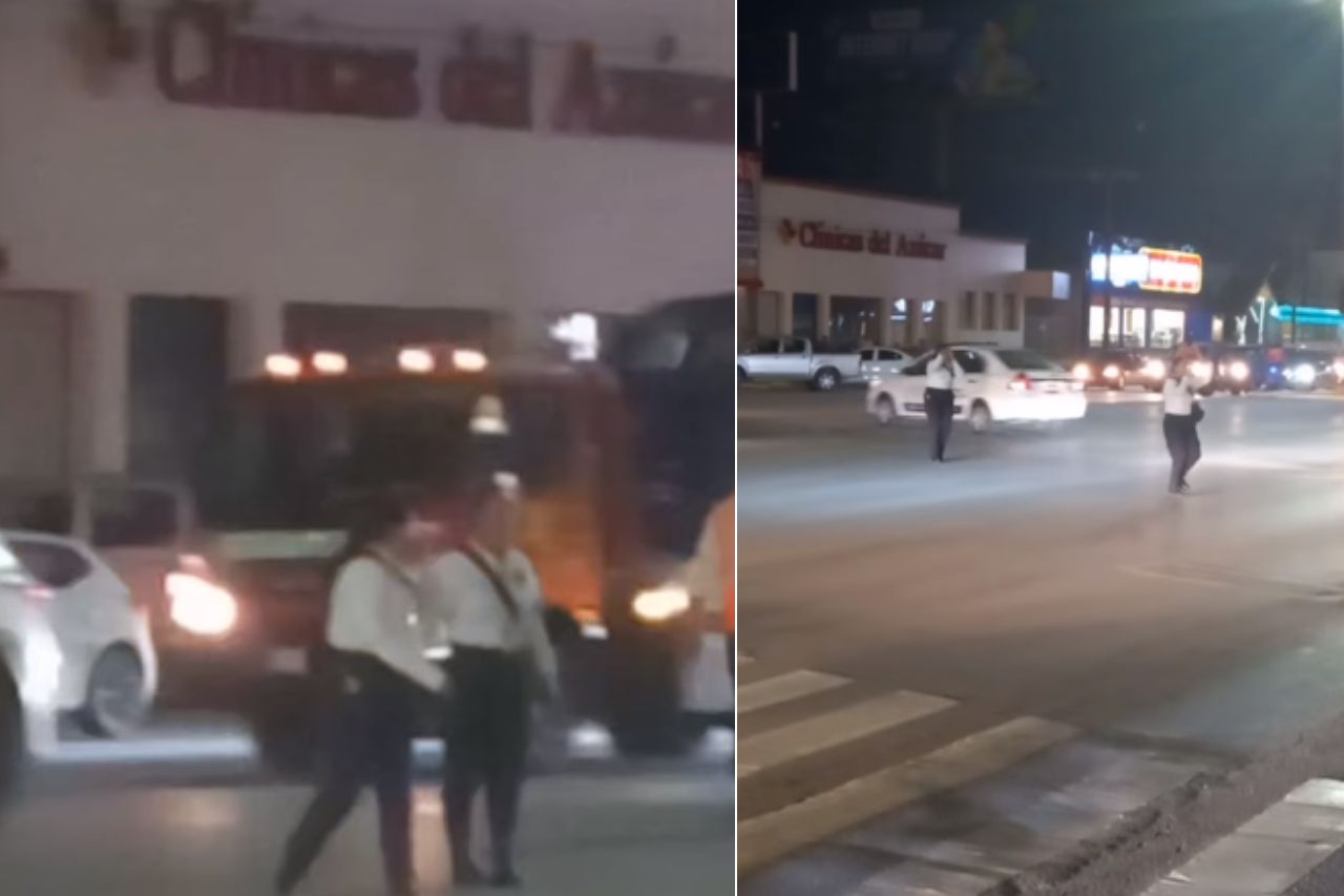 Agentes viales disfrutan su trabajo bailando mientras dirigen el tráfico