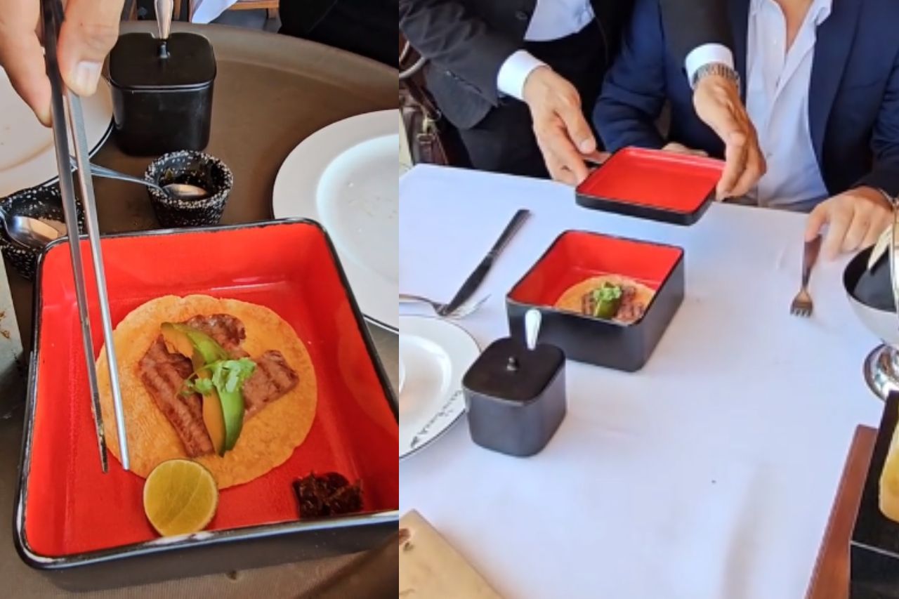'Cada mordidita es de $250'; tiktoker presume comer taco de 800 pesos