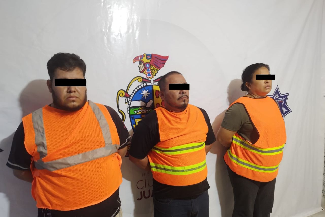 Detienen a 3 con cargamento de marihuana