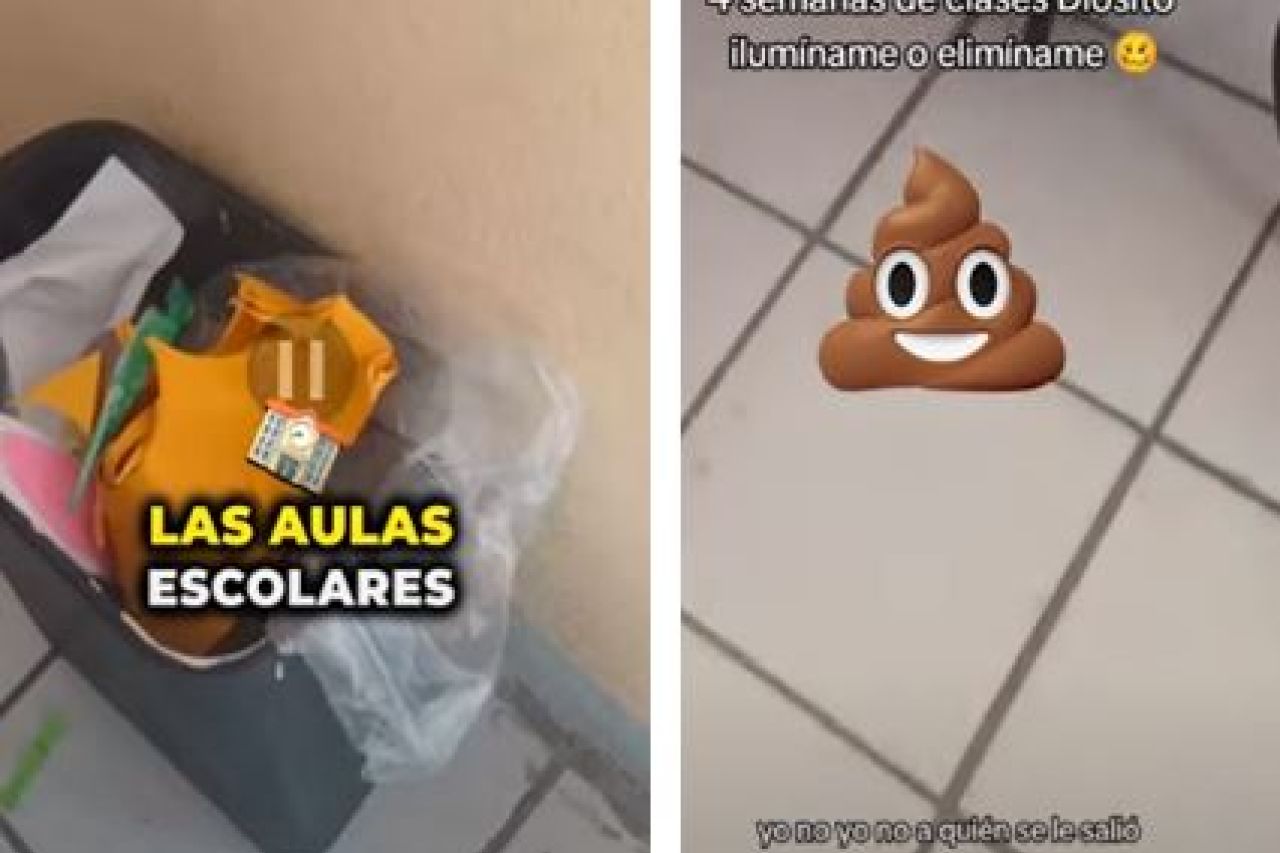 Maestra confronta a alumnos por hallazgo de excremento en el salón