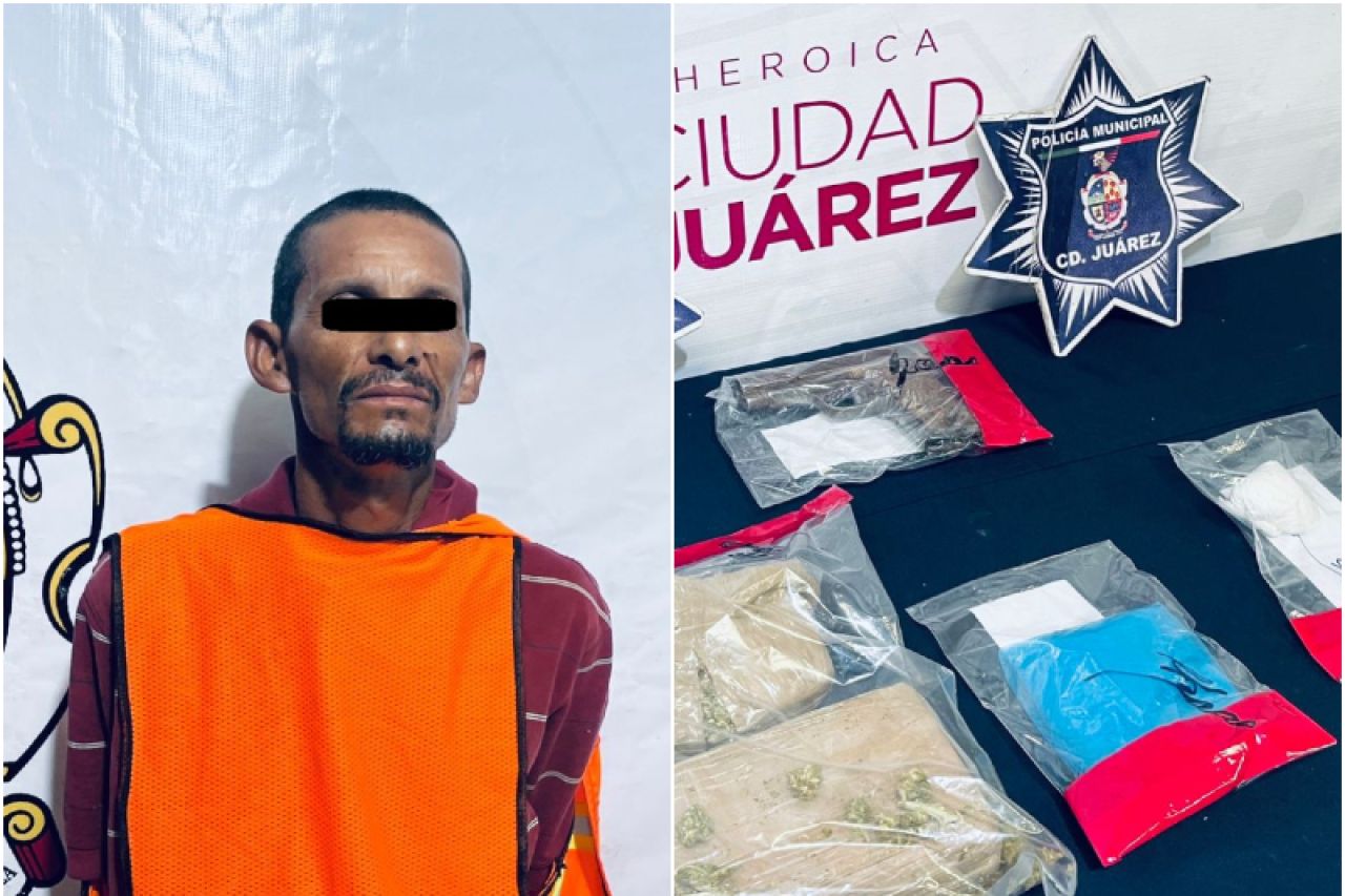 Agrede a su pareja y le descubren arma y narcóticos