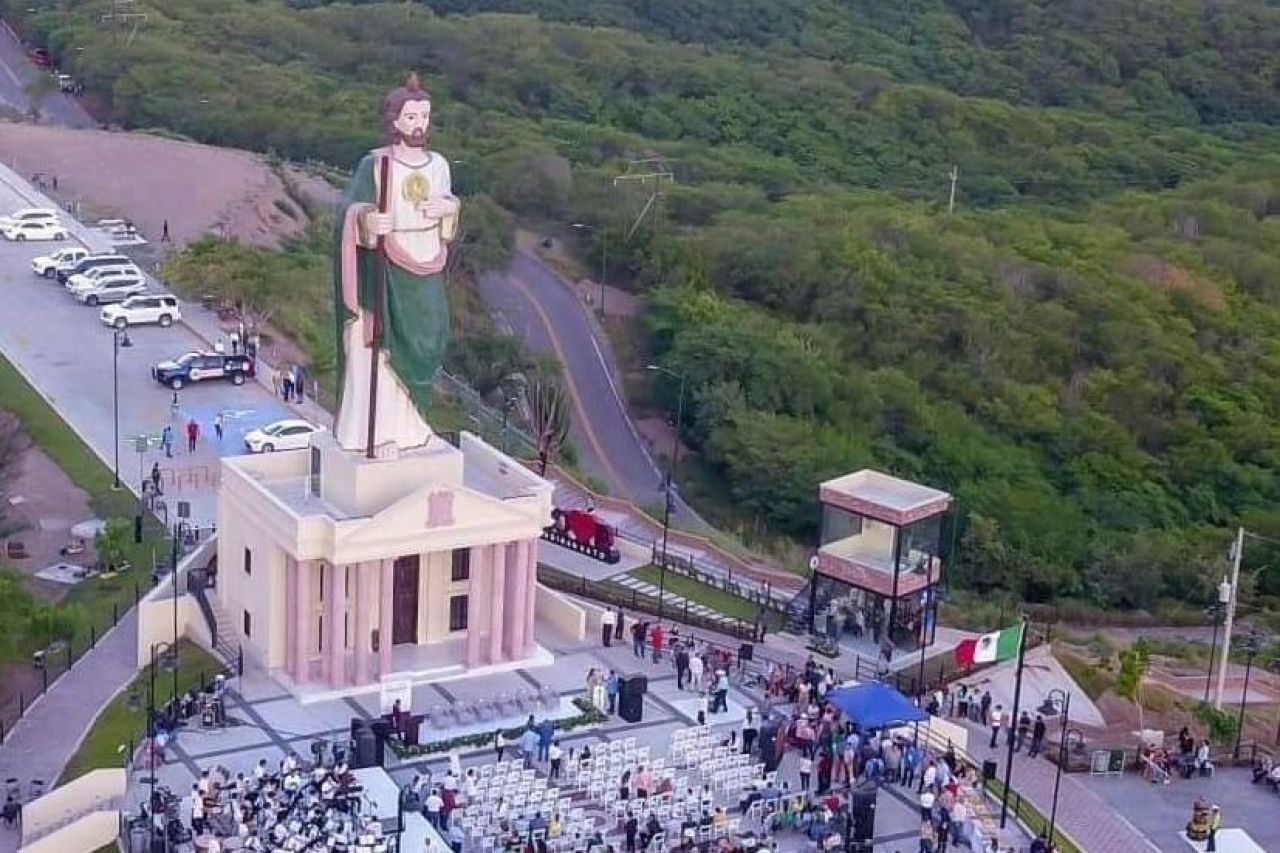 Inauguran un San Judas Tadeo gigante en Badiraguato