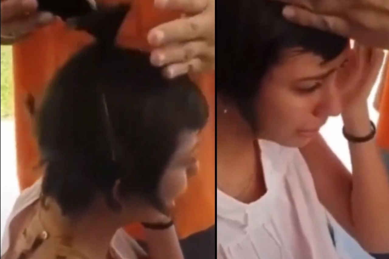 Joven se burla de compañera con cáncer y padre la rapa como castigo