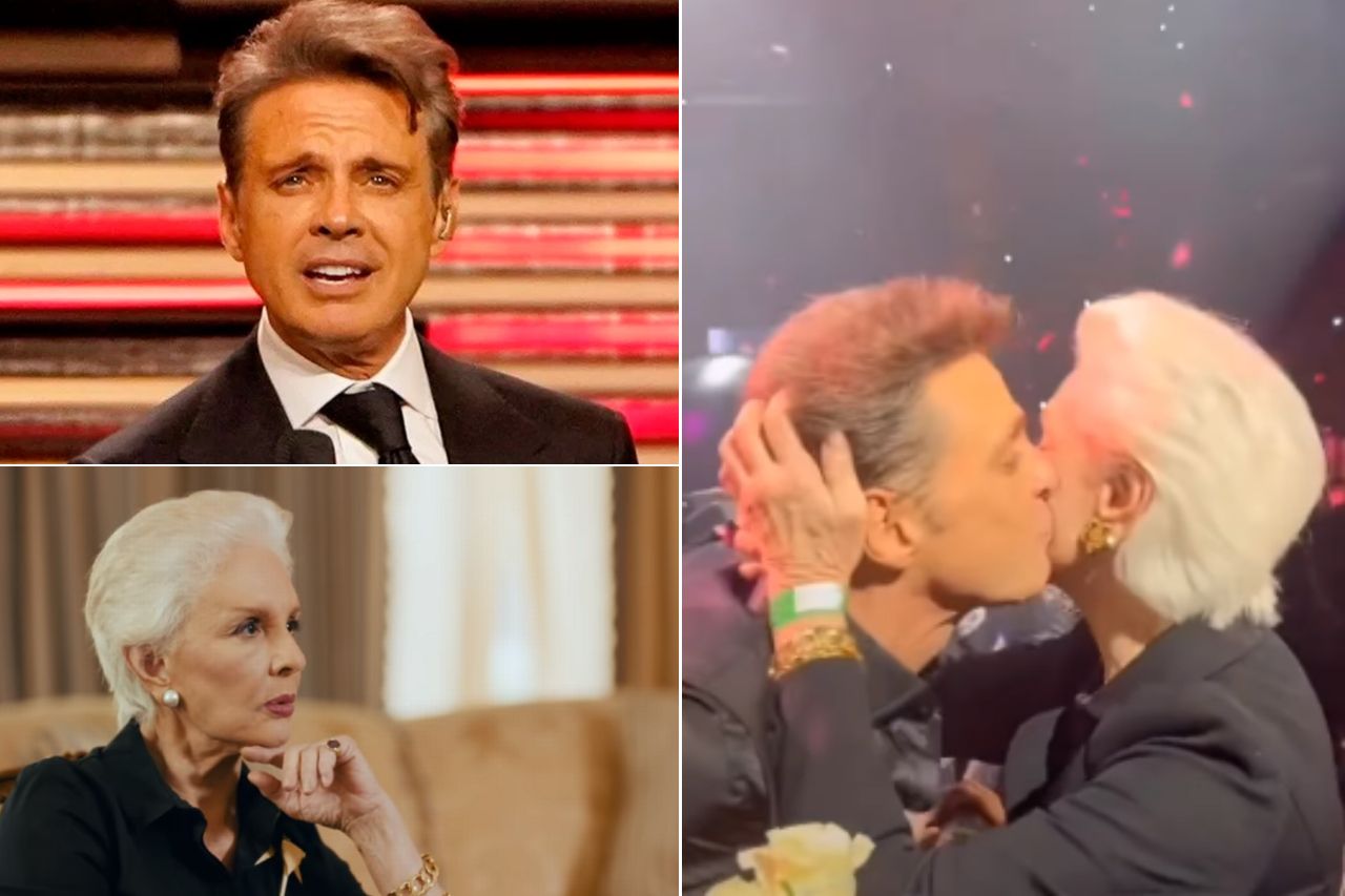 Luis Miguel baja del escenario para saludar a la diseñadora Carolina Herrera