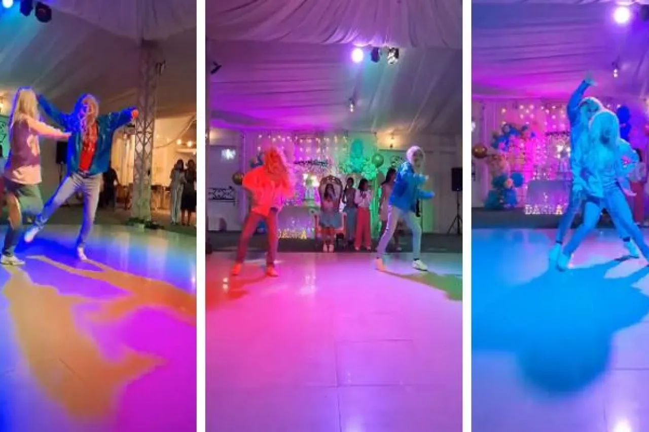 Chambelanes recrean baile de la película '¿Dónde están las rubias?'