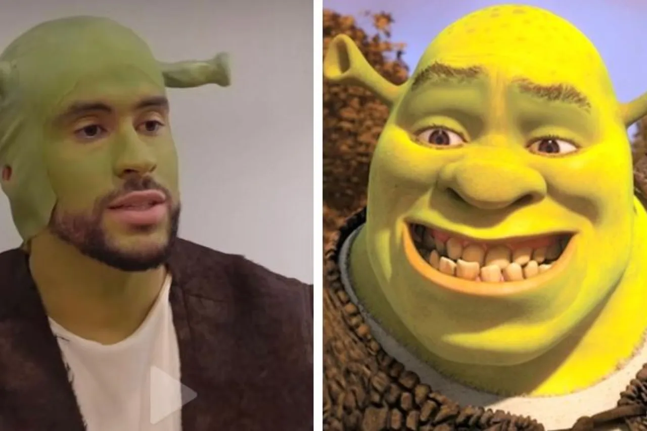 Bad Bunny se transforma en Shrek