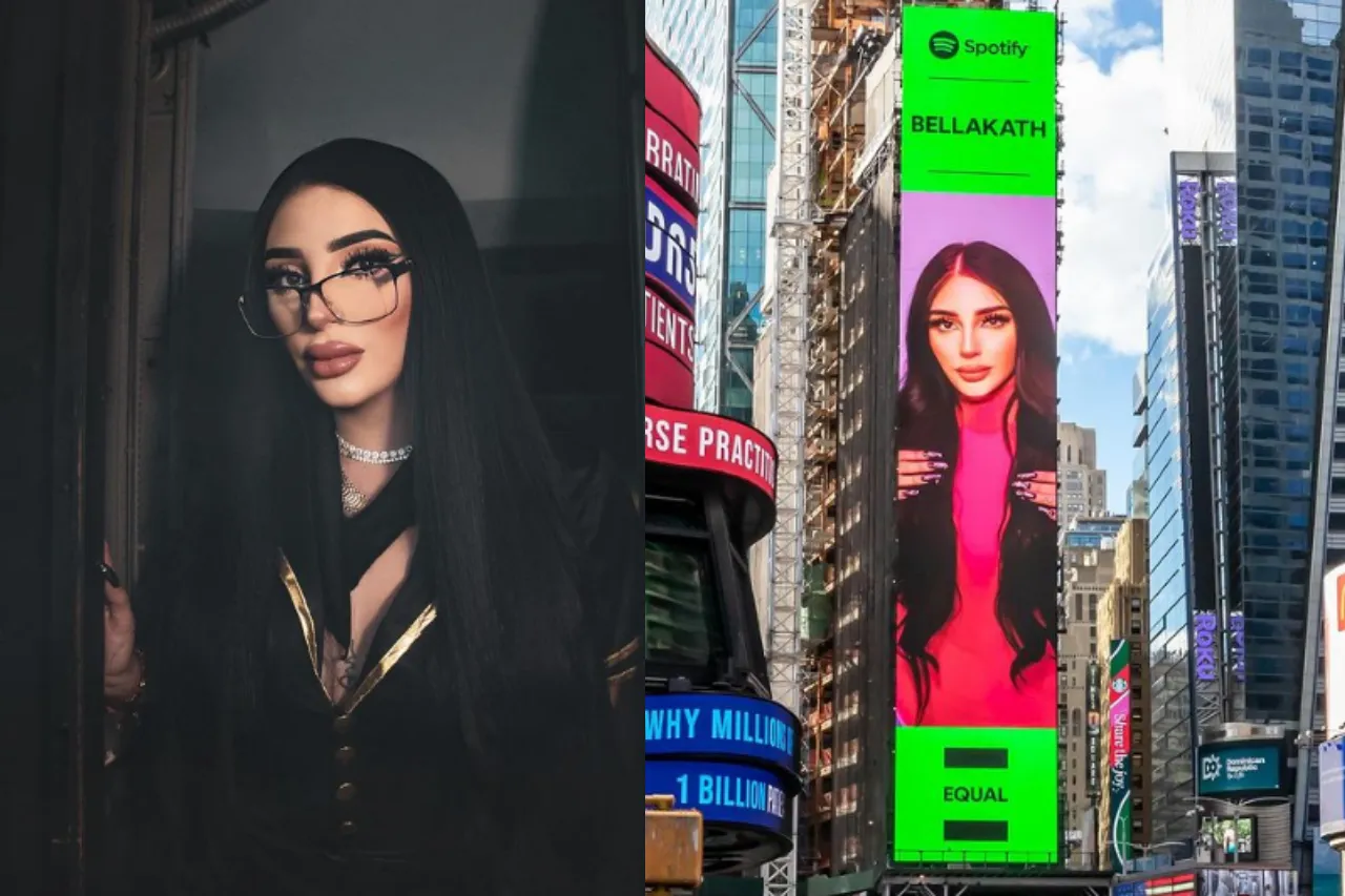 La gatita está en New York; Bellakath se promociona en Times Square