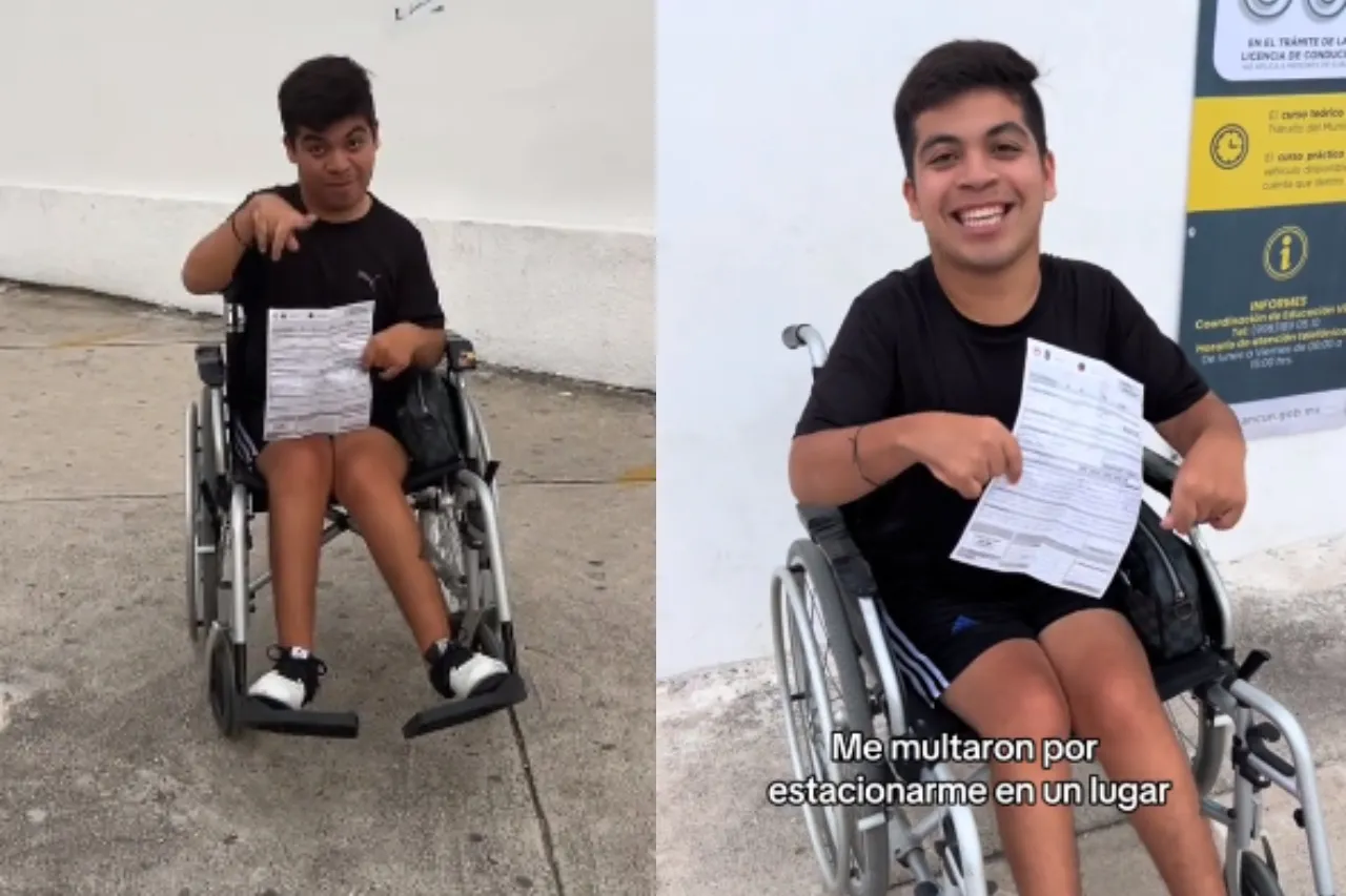 Multan a joven en silla de ruedas por estacionarse en lugar para ...