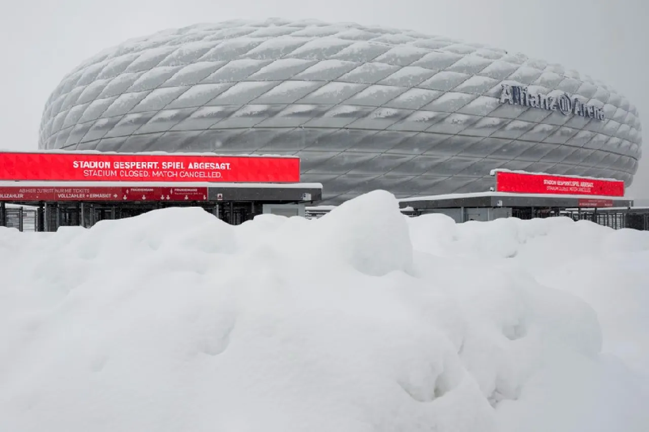 Cancelan el encuentro Bayern Munich vs Unión de Berlín tras intensa nevada