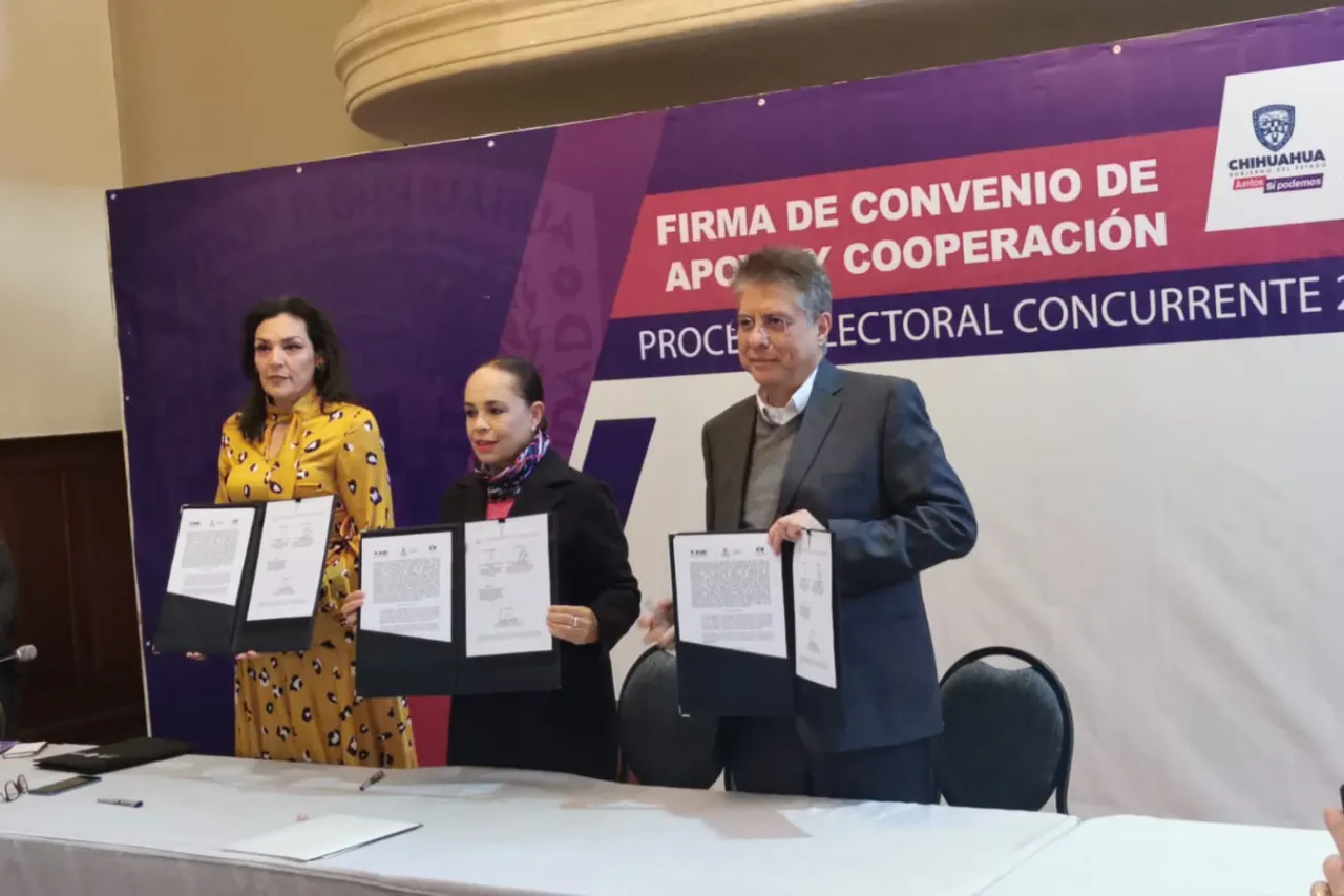 Firman IEE y Educación convenio para las elecciones