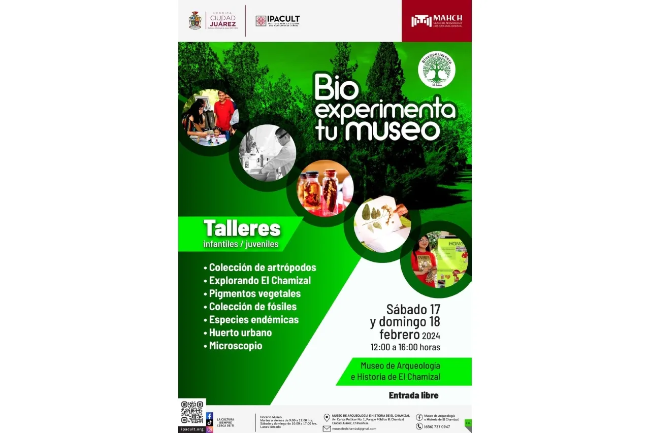 Ve y 'Bioexperimenta tu Museo' a El Chamizal