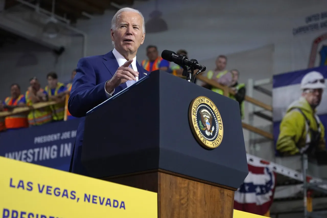Biden pone la mira en Las Vegas días antes de las primarias de Nevada
