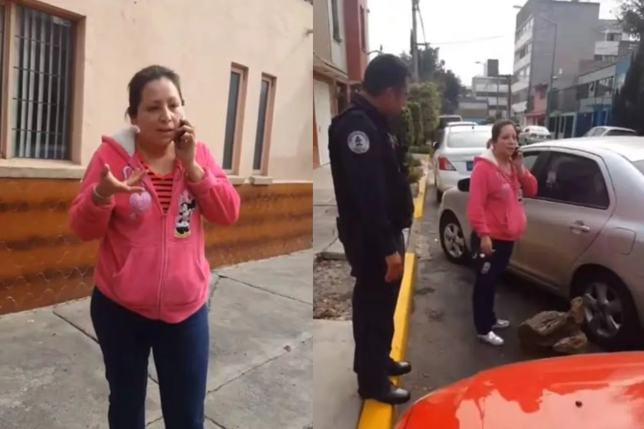 Mujer enfurece contra hombre que se estacionó afuera de su casa