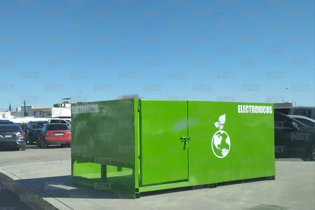 Instalan contenedor de basura electrónica en Pueblito Mexicano