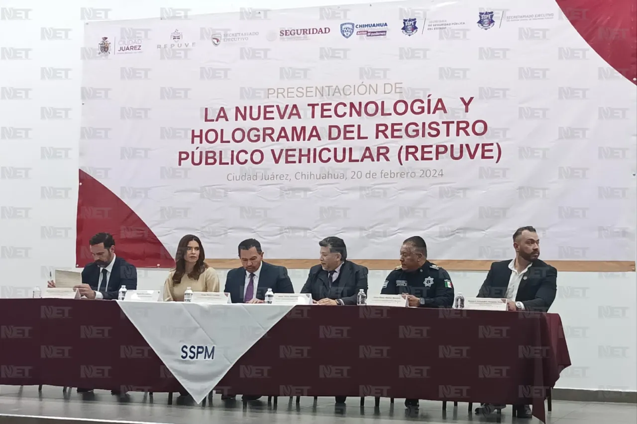 Presentan nuevo holograma del Repuve en Juárez