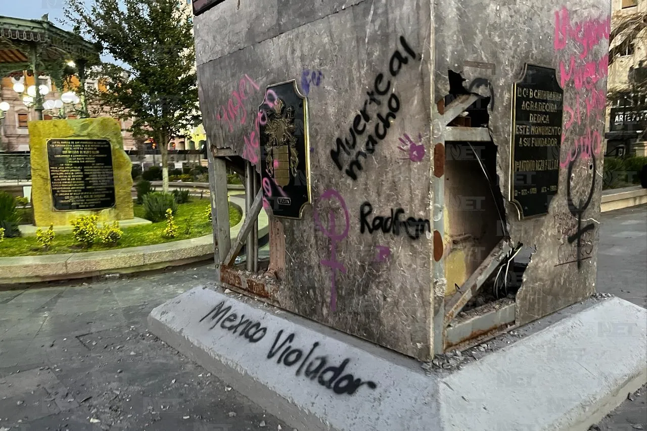 Registran mínimos daños en Plaza de Armas de Chihuahua