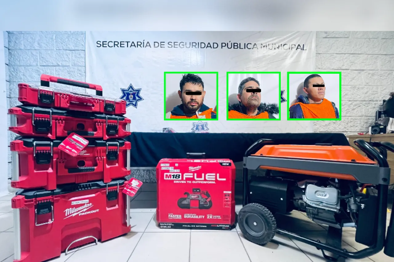 Juárez: Los detienen por robar herramienta y planta de luz