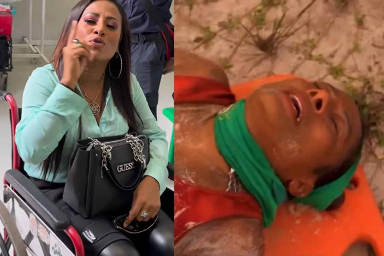 Reaparece Toñita en silla de ruedes tras accidente en 'Survivor México'