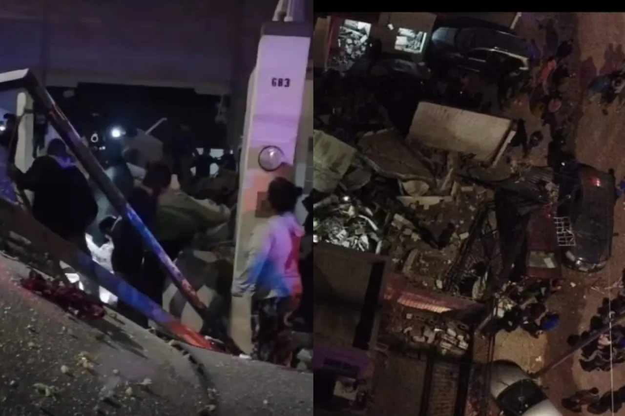 Video: Así quedaron vivienda y locales tras estallido en Juárez