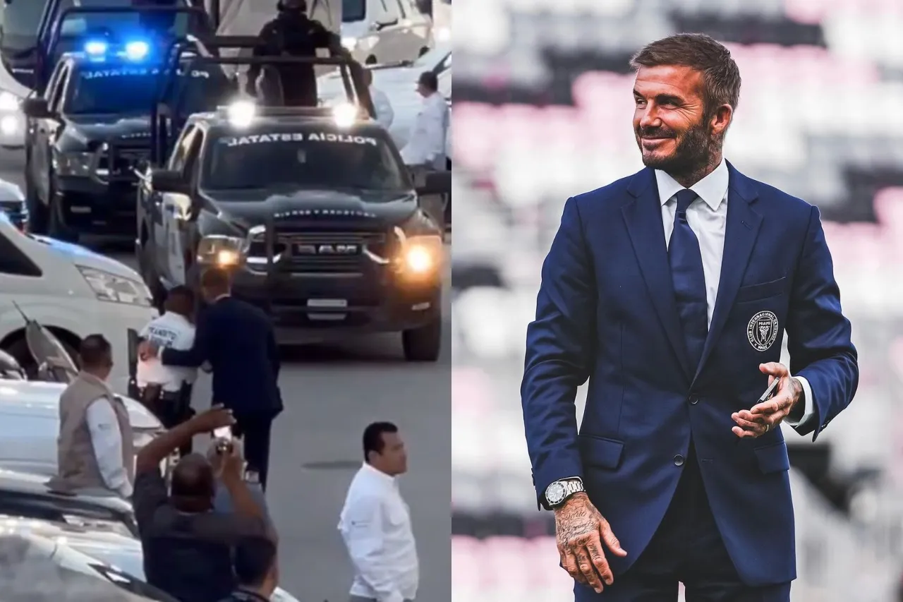 Video: Policía de Monterrey celebra tomarse una foto con Beckham
