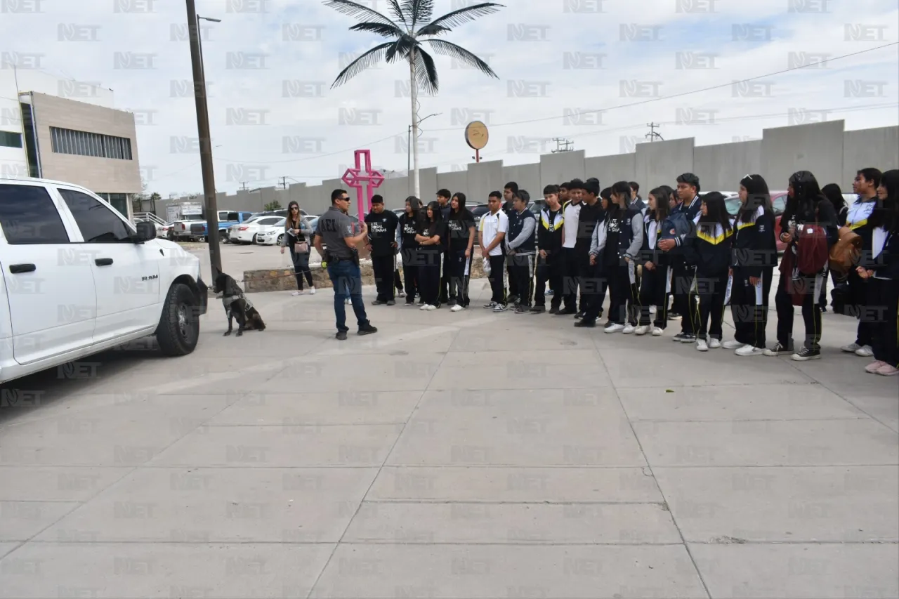 Realizan estudiantes recorrido en la Fiscalía de Juárez