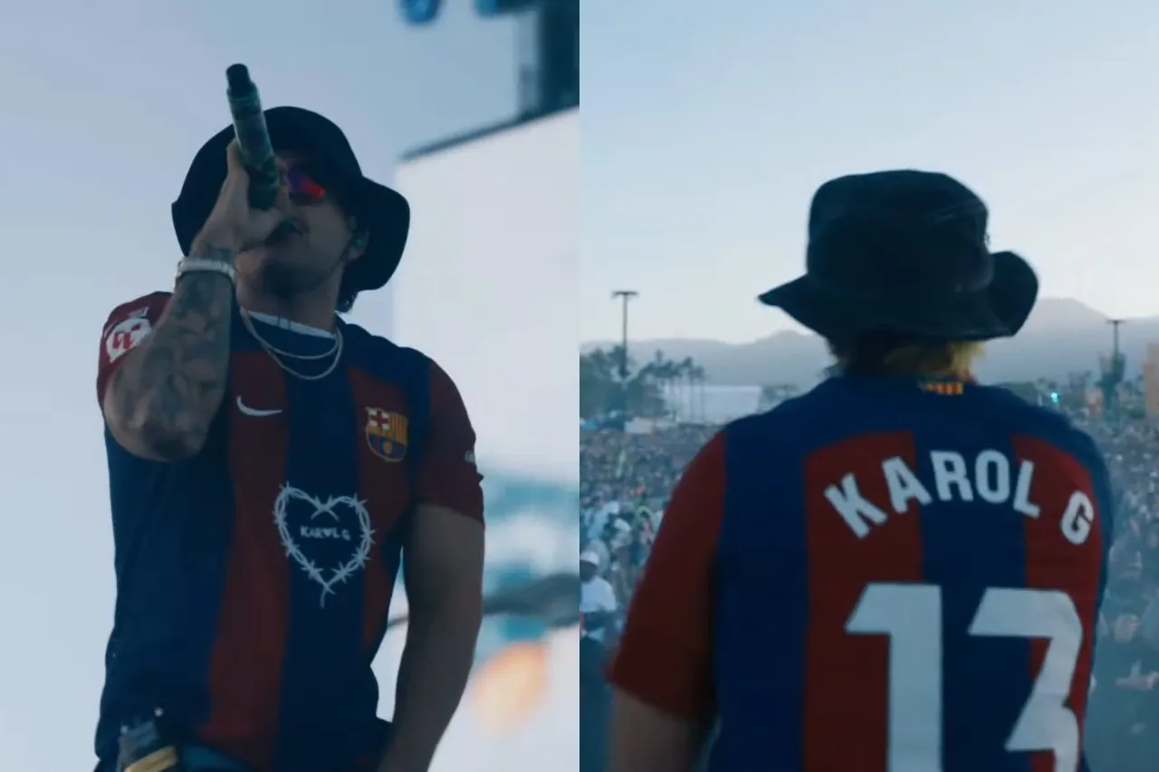Video: Feid usa jersey de Karol G en Coachella