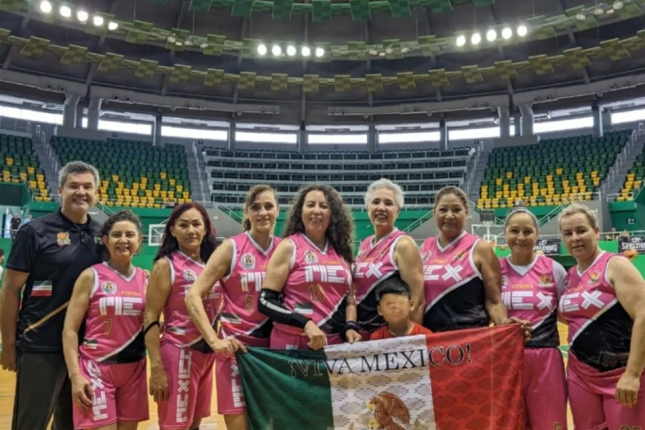 Arrasan juarenses en el Panamericano de baloncesto para veteranas