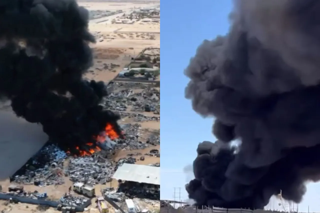 Video: Se quema planta de reciclaje en El Paso