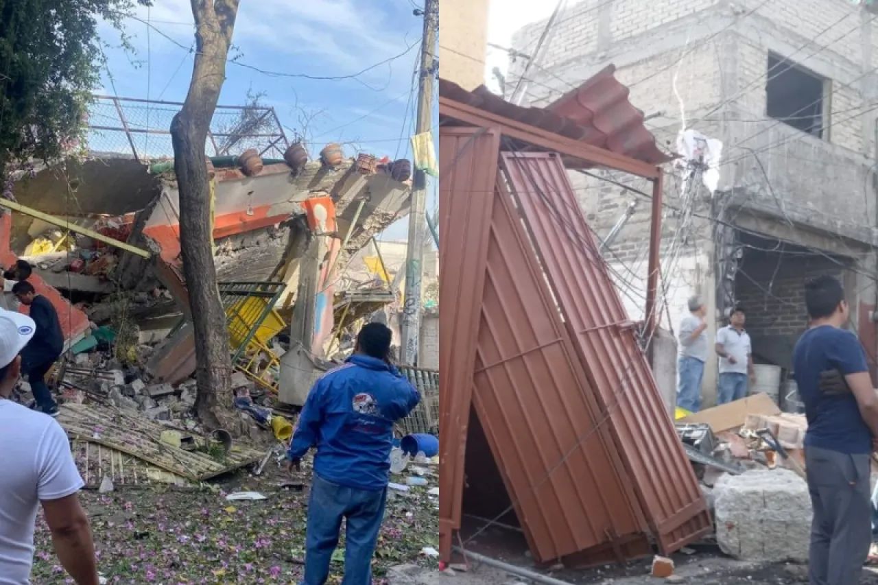 Explosión destroza viviendas en Tlalpan; hay 4 heridos