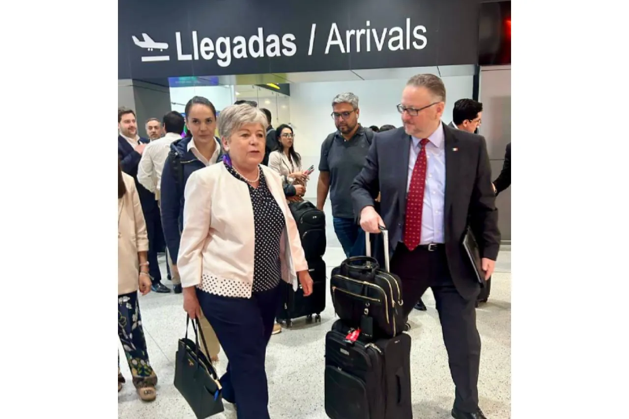 Llega canciller Alicia Bárcena a Juárez para gira de trabajo