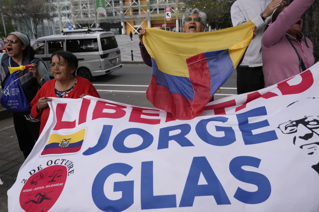 Proponen misión humanitaria para exvicepresidente ecuatoriano Glas