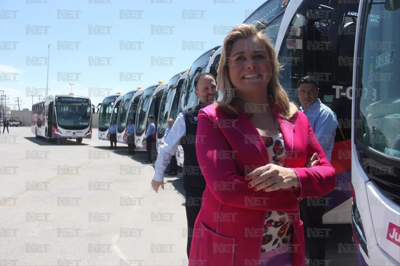 Anuncia gobernadora que vendrán 100 camiones para el BRT