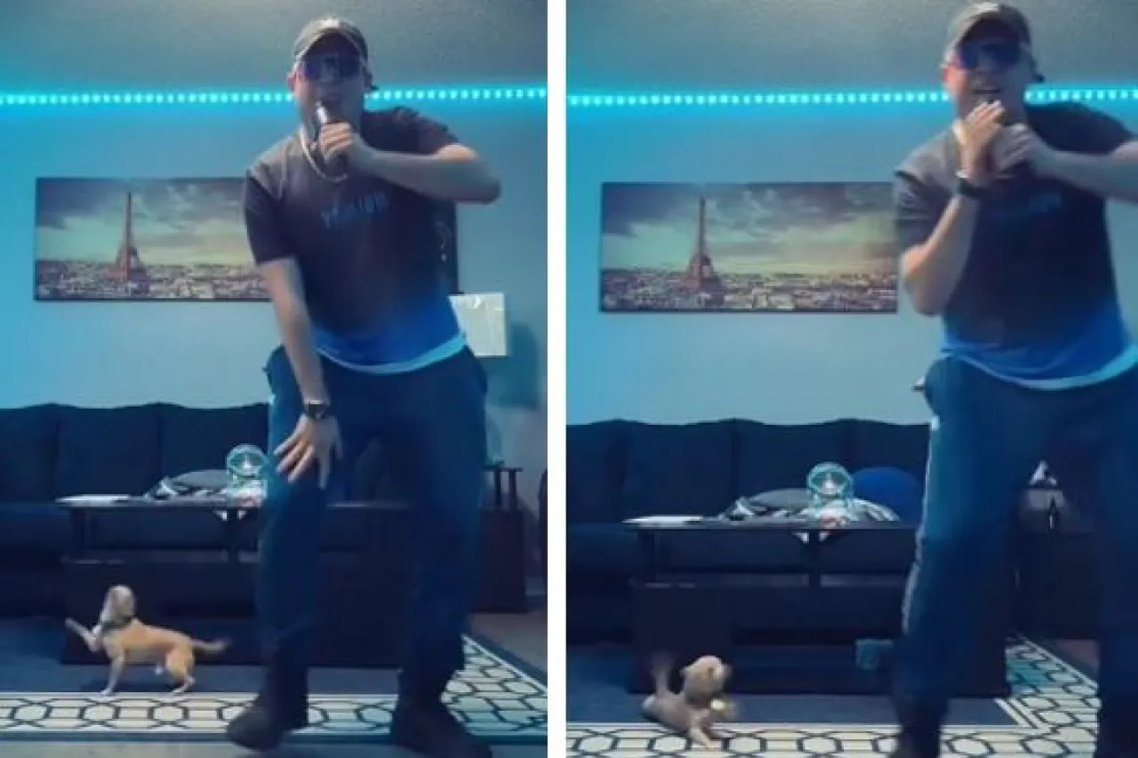 Perrito se vuelve viral por bailar ‘Bellakeo’