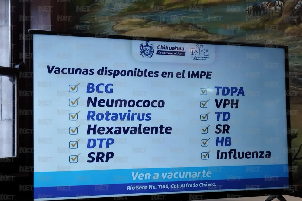 Ofrece IMPE campaña de vacunación
