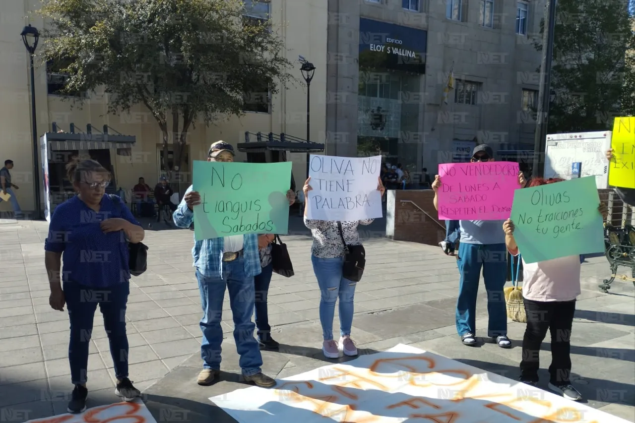 Chihuahua: Protestan tianguistas contra vendedores sin permiso