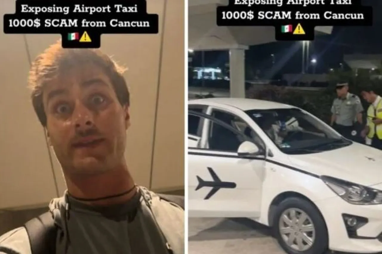 Turista exhibe a taxista abusivo en Cancún; quería cobrarle mil dólares