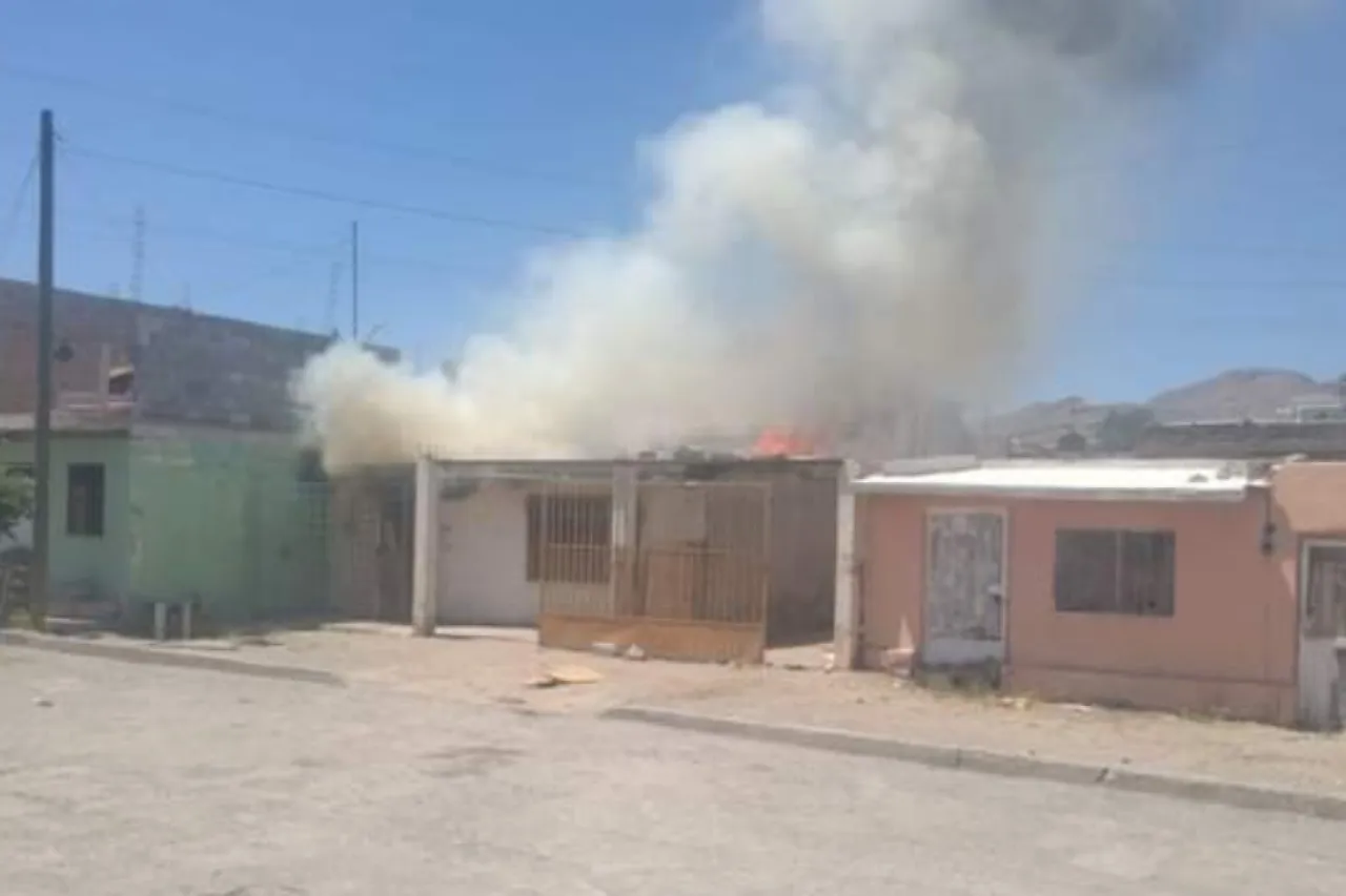 Se incendia una casa en La Chaveña