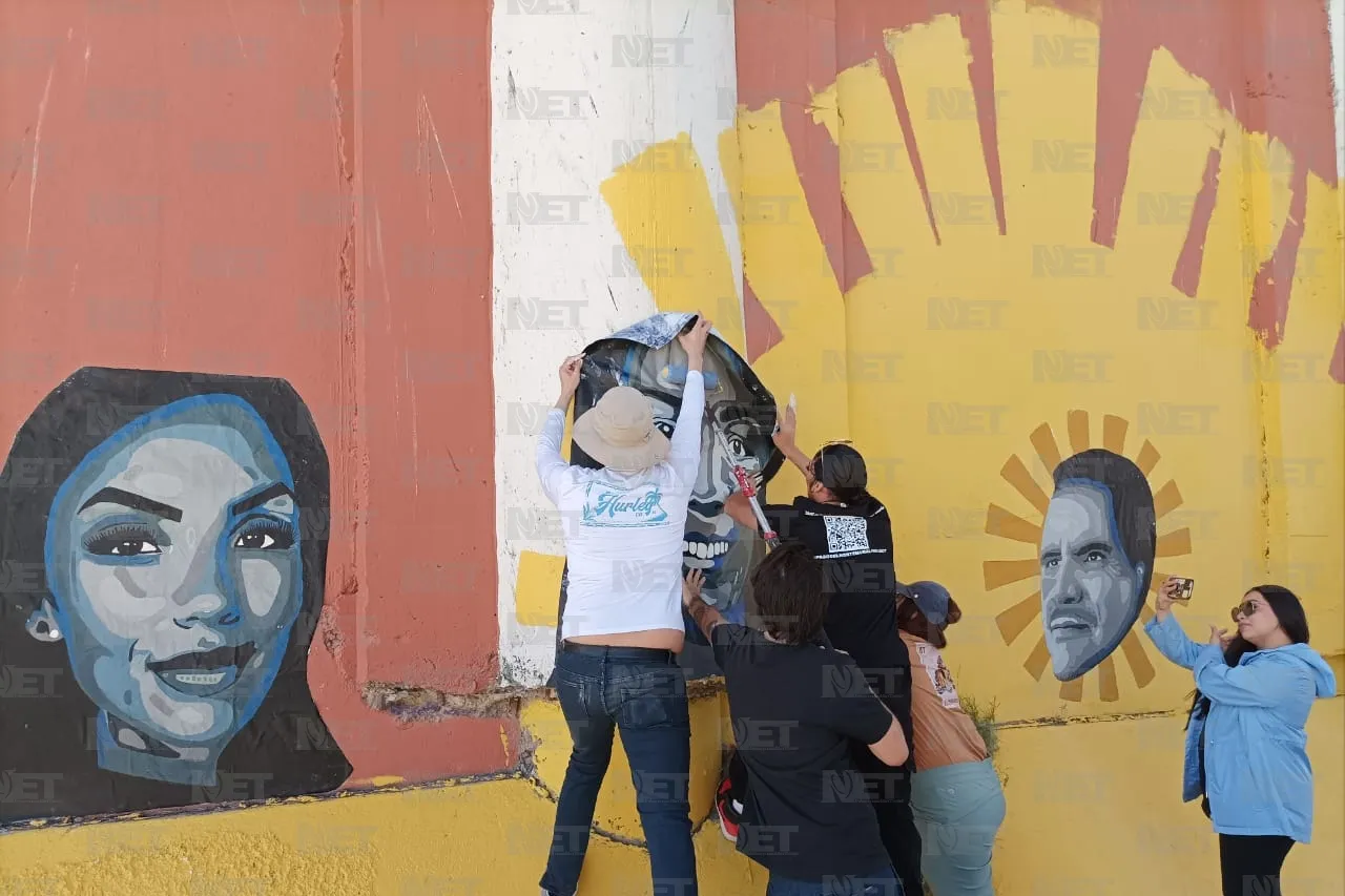 Mural, luz para los migrantes que transitan por Juárez
