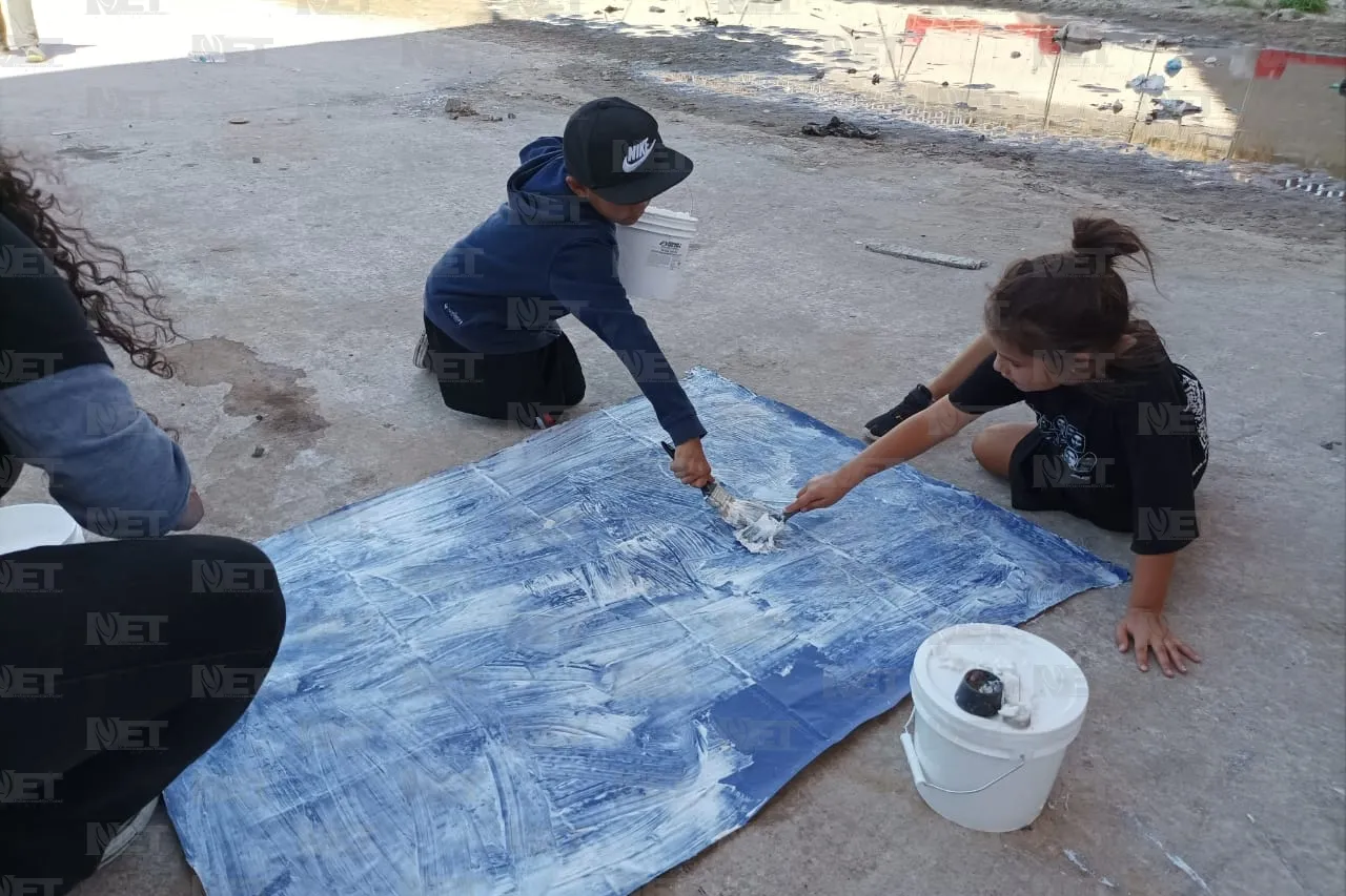 Mural, luz para los migrantes que transitan por Juárez
