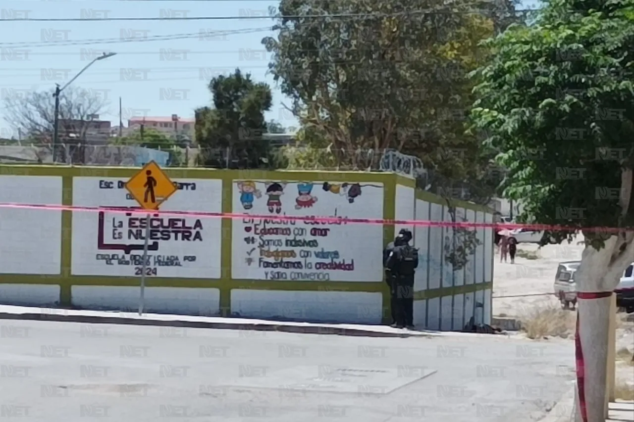 Matan a hombre junto a escuela primaria en Ciudad Juárez