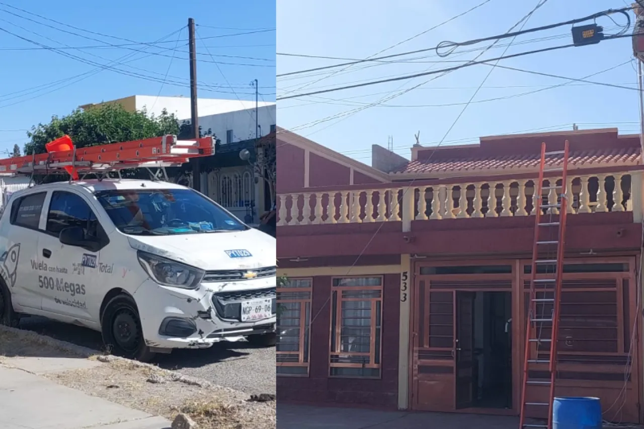 Juárez: Cae de segundo piso cuando instalaba internet