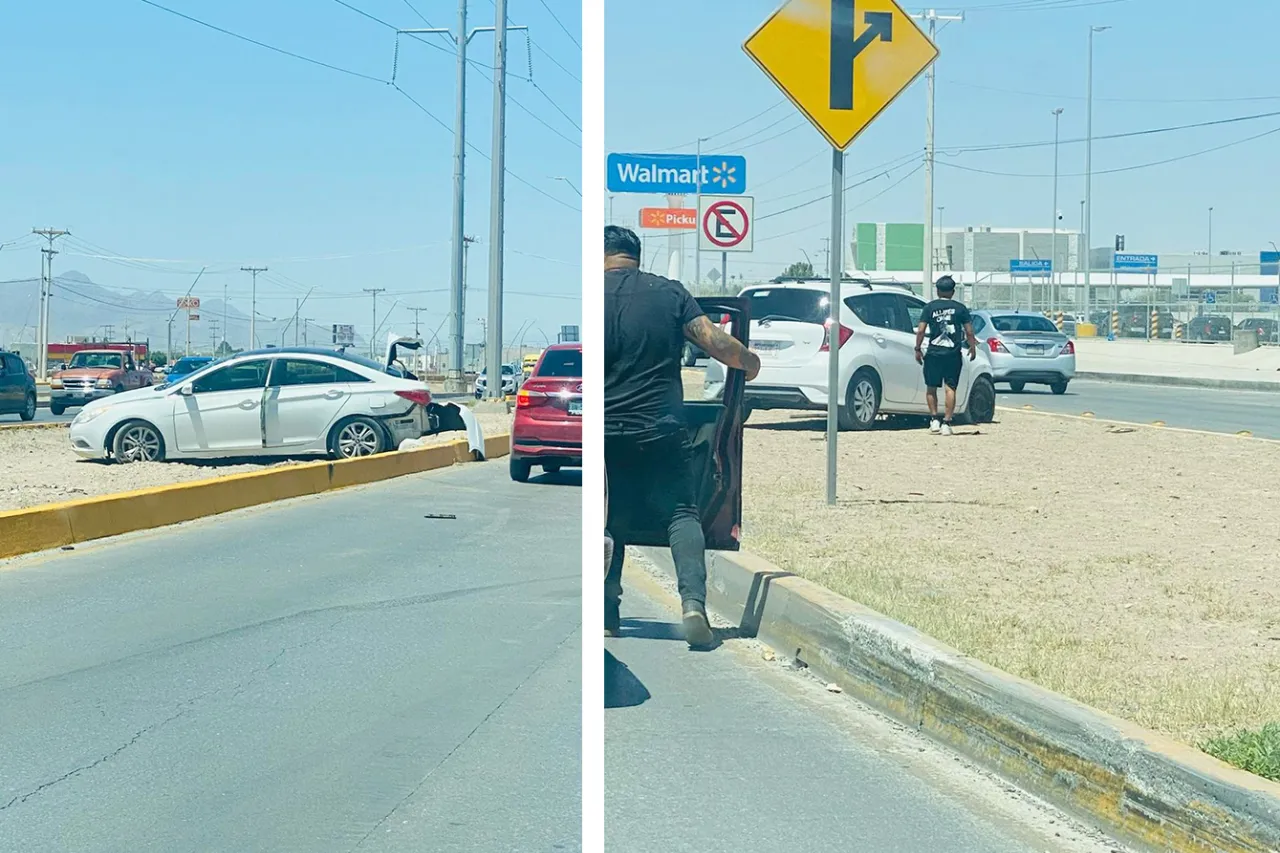 Carambola ahorca el tráfico en bulevar Francisco Villarreal Torres