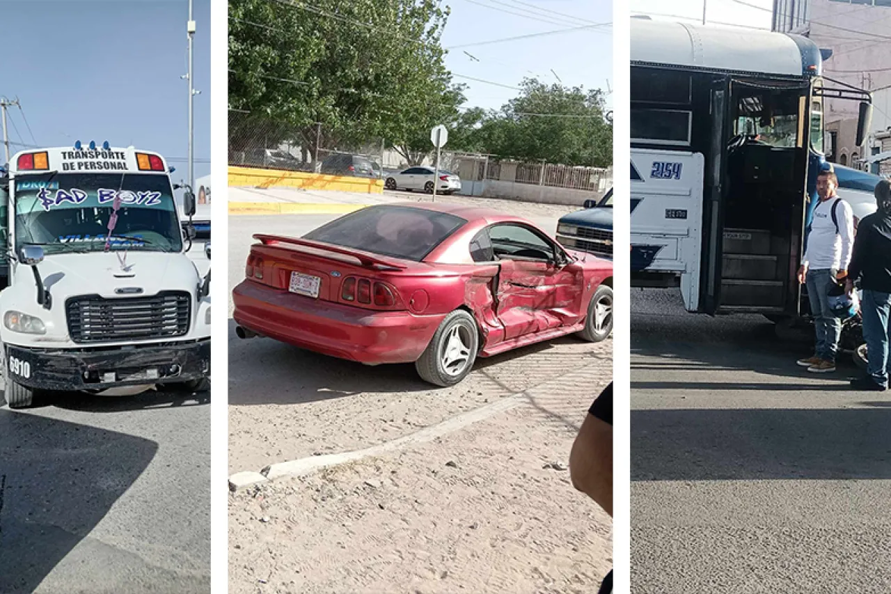 Camiones de transporte involucrados en dos accidentes viales