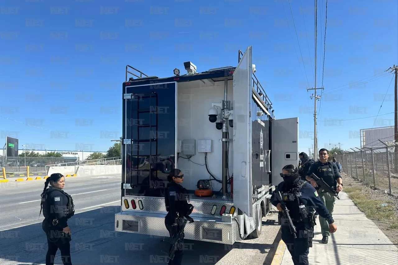 Cámaras y drones, así vigilan Juárez desde el Centro de Mando Móvil