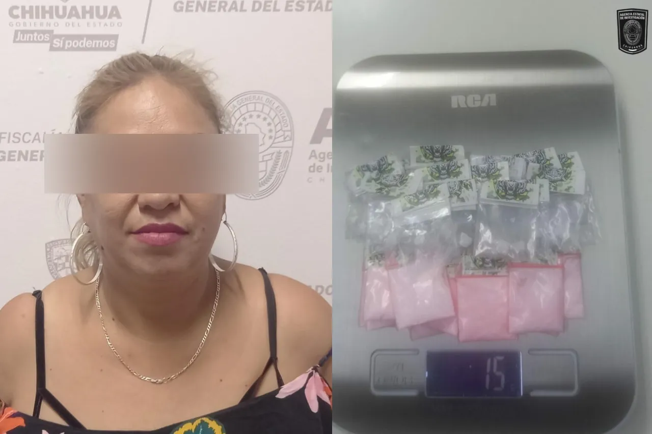 Cae presunta vendedora de cocaína en Cuauhtémoc