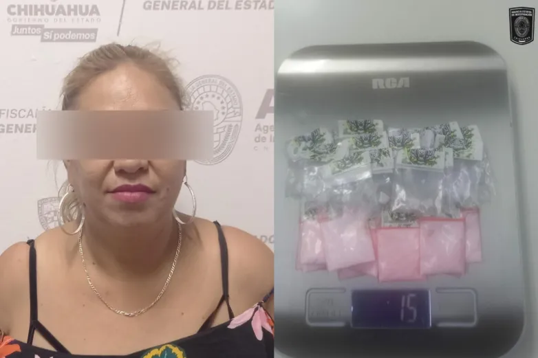 Detienen a presunta vendedora de cocaína en Cuauhtémoc