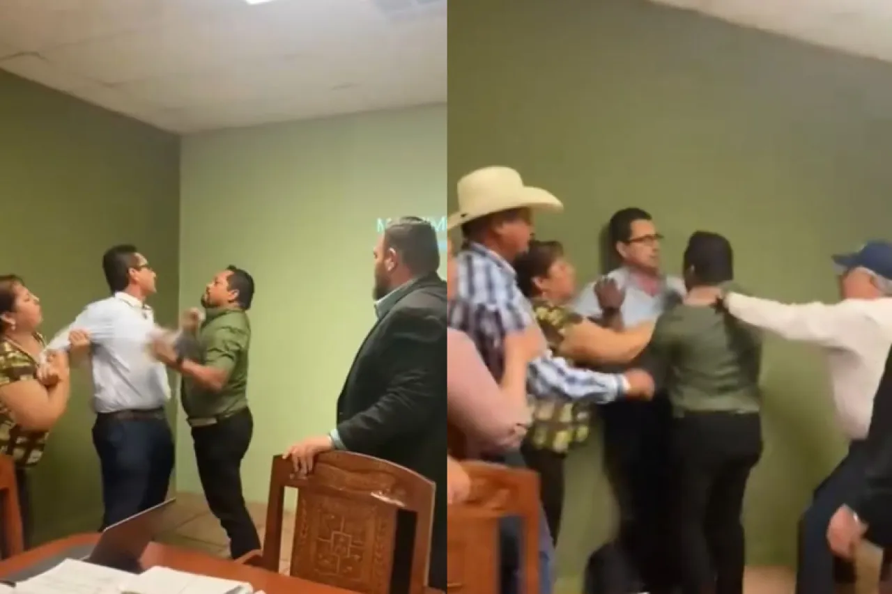 Video: Candidato y alcalde de Guadalupe se agarran a golpes